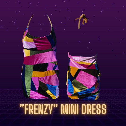 Frenzy Patchwork Mini Dress